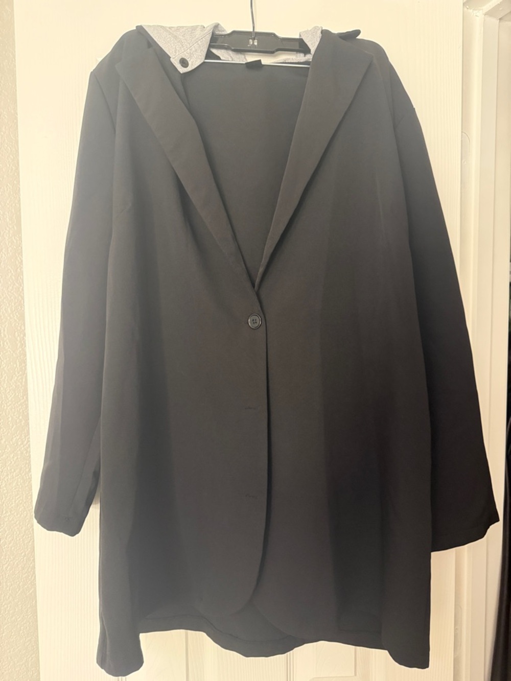 Women’s Black Hooded Coat
